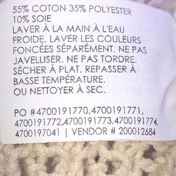 Club Monaco beige Sleeveless Open Sweater Sz. S - Picture 6 of 7